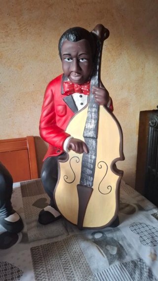 Figuras Músicos Jazz (Batería y Contrabajo)