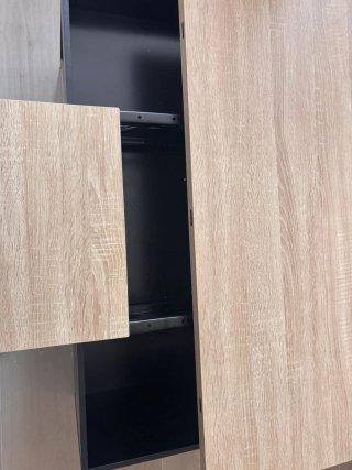 Mesa de centro rectangular con tablero elevable