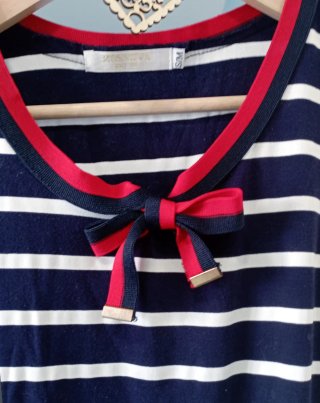Camiseta sin mangas a rayas S