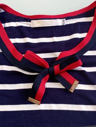 Camiseta sin mangas a rayas S