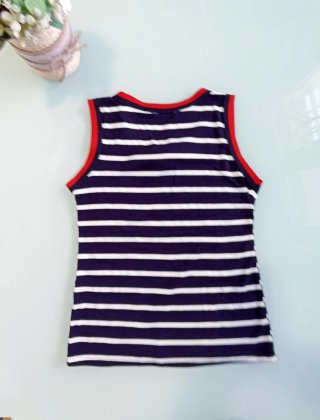 Camiseta sin mangas a rayas S