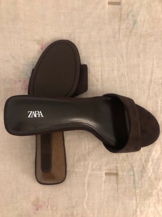 Sandalias ZARA ante marrón sin estrenar