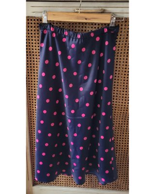 Falda midi lunares Zara
