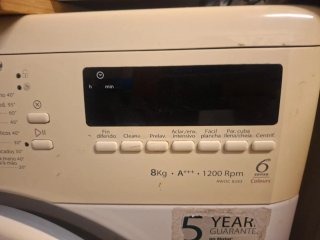 Lavadora Whirlpool 8kg A+++ 1200 RPM