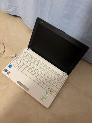Asus Eee PC Portátil Blanco/Negro