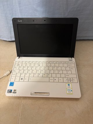 Asus Eee PC Portátil Blanco/Negro