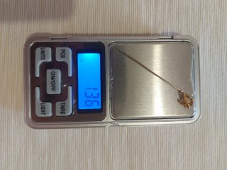 Spillone oro 750 bianco/giallo