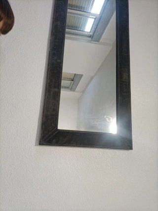 Espejo Marco Negro y Gris