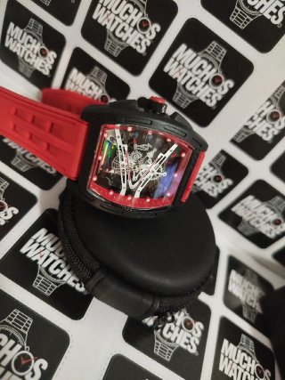 Reloj Muchos Watches Negro y Rojo