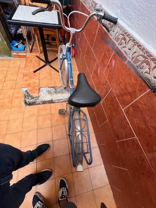 Bicicleta BH antigua azul