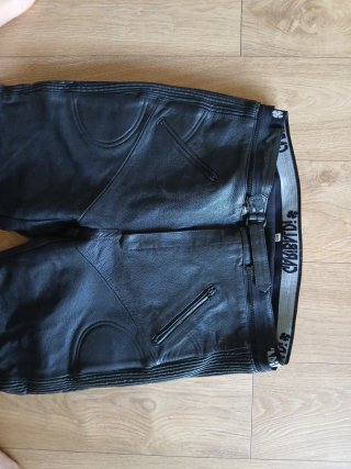 Pantalón Moto Garibaldi Cuero Negro