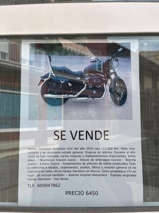 Harley Davidson Sportster Iron 2010