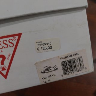 Scarpe donna sneakers argento paillettes