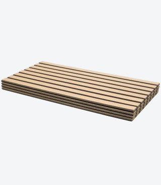 Lote 8 paneles listones madera pared