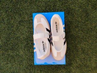 Zapatillas Adidas Samba Mary Jane Beige Blancas