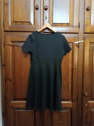Vestito nero SHEIN a costine - Taglia L