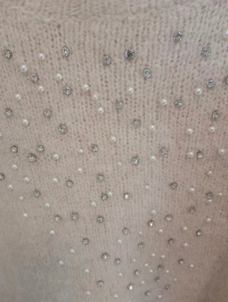 Jersey Tintoretto Beige Perlas Talla S