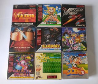 Nintendo Virtual Boy consola + 9 juegos