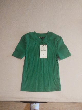 Jersey Zara Verde Talla XS