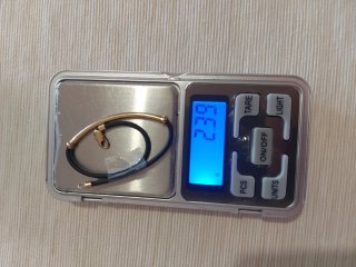 Bracciale oro giallo 585..14kt caucciù