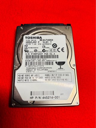 Disco Duro Toshiba MK6476GSX 640GB