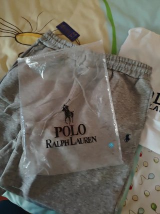 Conjunto Polo Ralph Lauren Gris y Blanco
