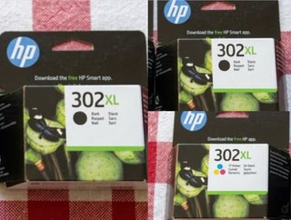 2 Cartuchos Tinta HP 302XL Negro y 1 Color