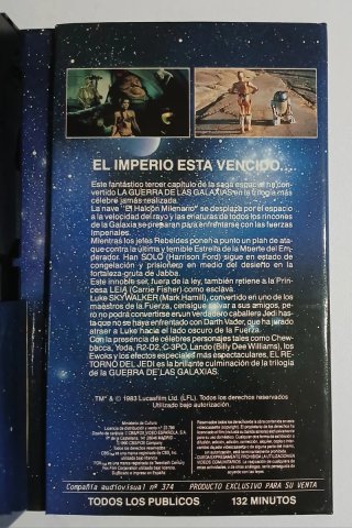 TRILOGÍA STAR WARS VHS (1990) - ED. CAJA AZUL