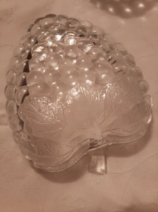 Set di ciotole in cristallo con design frutta/uva