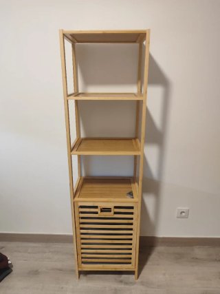 Mueble auxiliar baño bambú