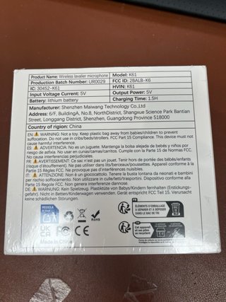 Micrófono Inalámbrico de Solapa Compatible#780714