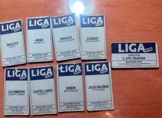 Lote 9 Cromos liga este 85-86