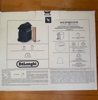 Cafetera Nespresso Inissia De'Longhi Negra