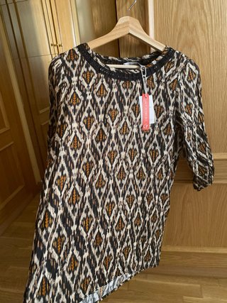 Blusa Geisha Talla 36 Viscosa/Fibra Metálica