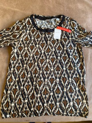 Blusa Geisha Talla 36 Viscosa/Fibra Metálica