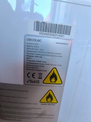 Aire Acondicionado Cecotec Portátil