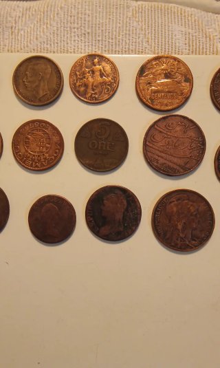 Lote de monedas antiguas