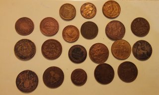Lote de monedas antiguas