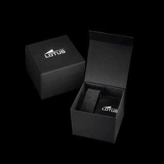 Reloj Lotus Cronógrafo Plata y Negro