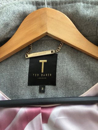 Abrigo Lana Gris Ted Baker Talla L