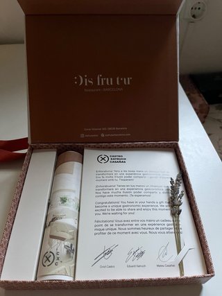 Menú Degustación Disfrutar para 2