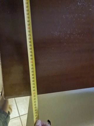 Mesa auxiliar vintage de madera