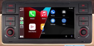 Pantalla Carplay BMW E46 con Cámara Trasera