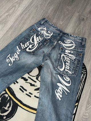 Pantalones Vaqueros Bagui Azules