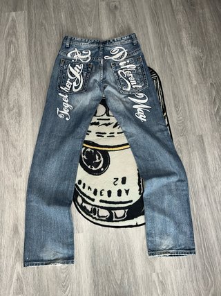 Pantalones Vaqueros Bagui Azules