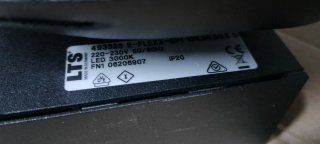 Focos de carril LED negro