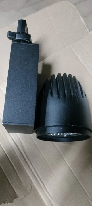 Focos de carril LED negro