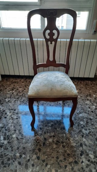 Mesa y 6 Sillas Comedor Madera