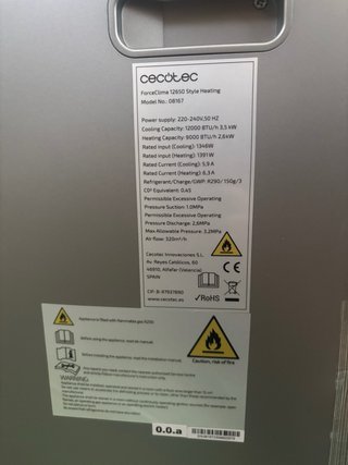 Aire Acondicionado Portátil Cecotec