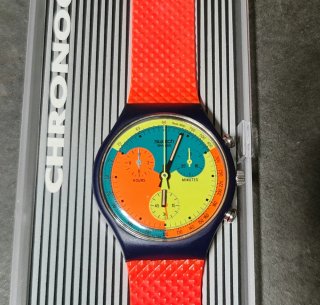 Swatch Chrono Signal Flag SCN101